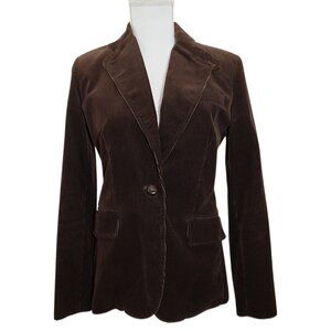 J.Crew Brown Corduroy Blazer Jacket Women’s 4 Academia Preppy Vintage